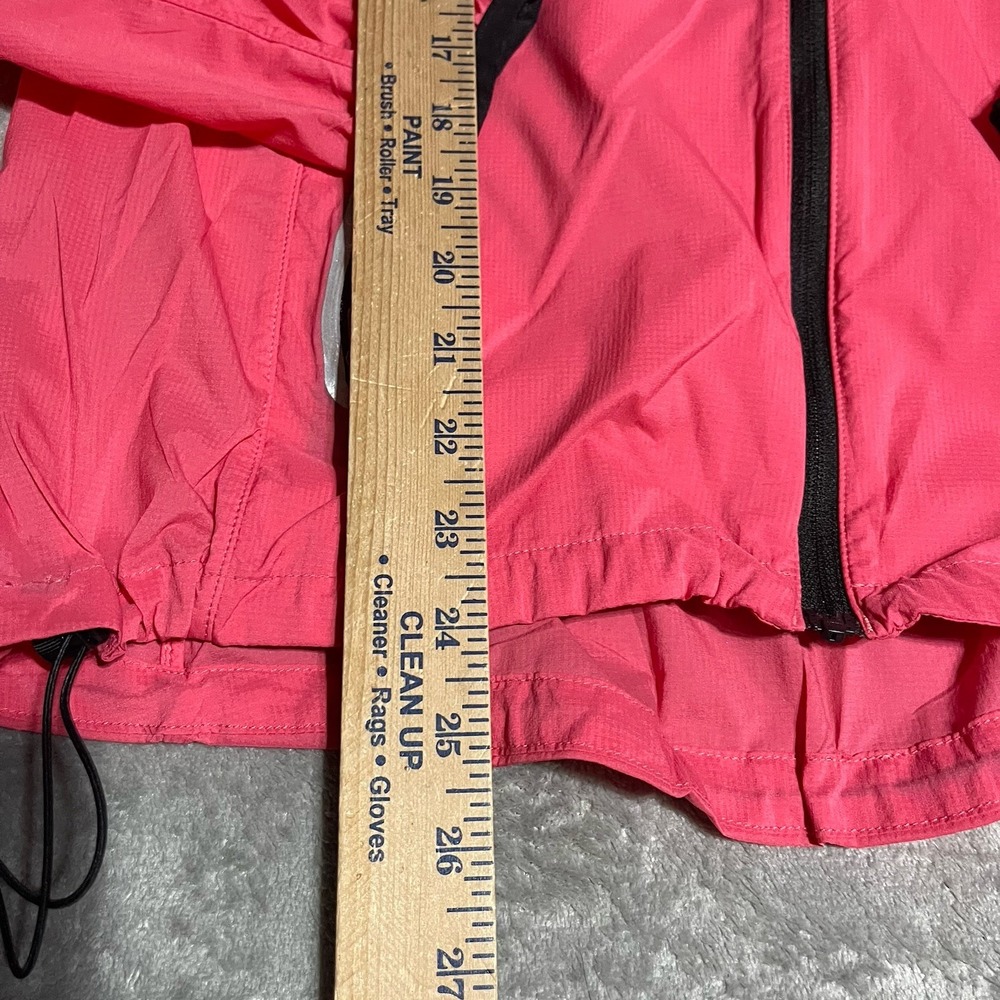 LL Bean Jacket Womens Small Pink Hooded‎ Windbreaker Water Resistant Reflective - Picture 2 of 5